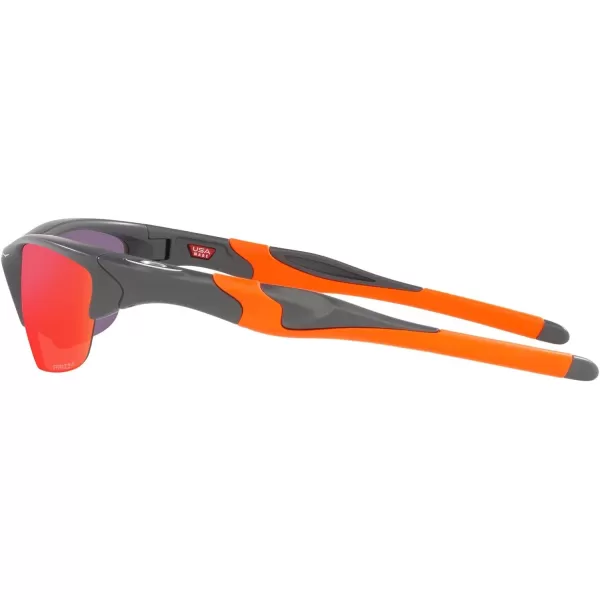 imageOakley Mens Oo9153 Half Jacket 20 Low Bridge Fit Rectangular SunglassesMatte Dark GreyPrizm Road