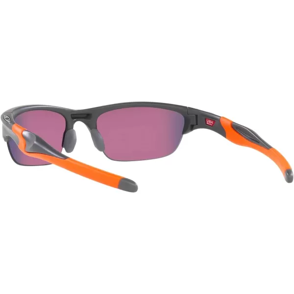 imageOakley Mens Oo9153 Half Jacket 20 Low Bridge Fit Rectangular SunglassesMatte Dark GreyPrizm Road