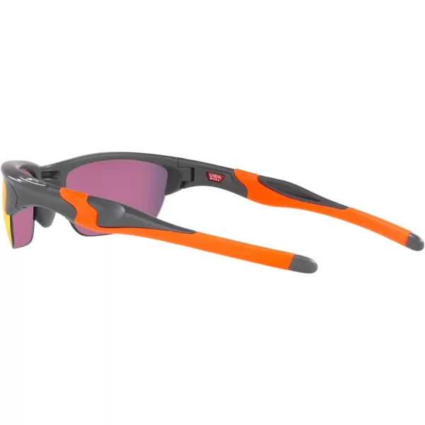 imageOakley Mens Oo9153 Half Jacket 20 Low Bridge Fit Rectangular SunglassesMatte Dark GreyPrizm Road
