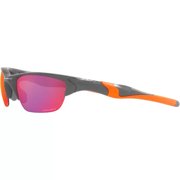 imageOakley Mens Oo9153 Half Jacket 20 Low Bridge Fit Rectangular SunglassesMatte Dark GreyPrizm Road