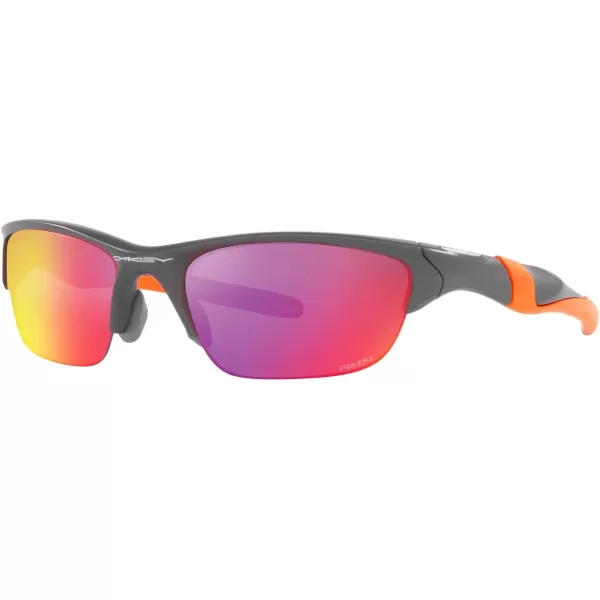 imageOakley Mens Oo9153 Half Jacket 20 Low Bridge Fit Rectangular SunglassesMatte Dark GreyPrizm Road