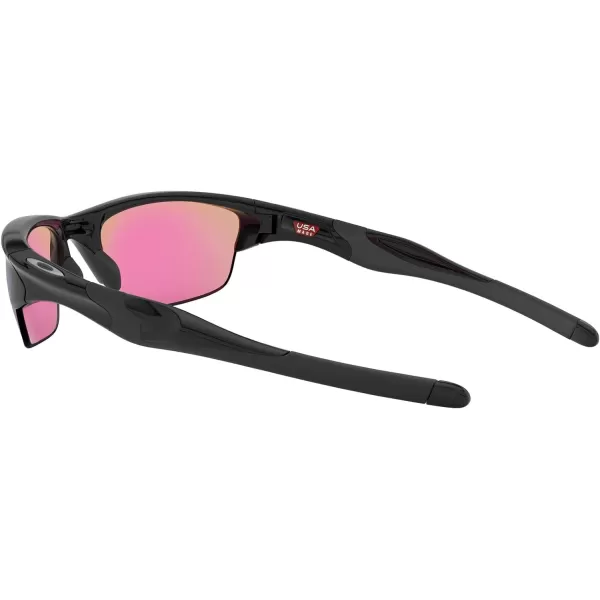 imageOakley Mens Oo9153 Half Jacket 20 Low Bridge Fit Rectangular SunglassesPolished BlackPrizm Golf