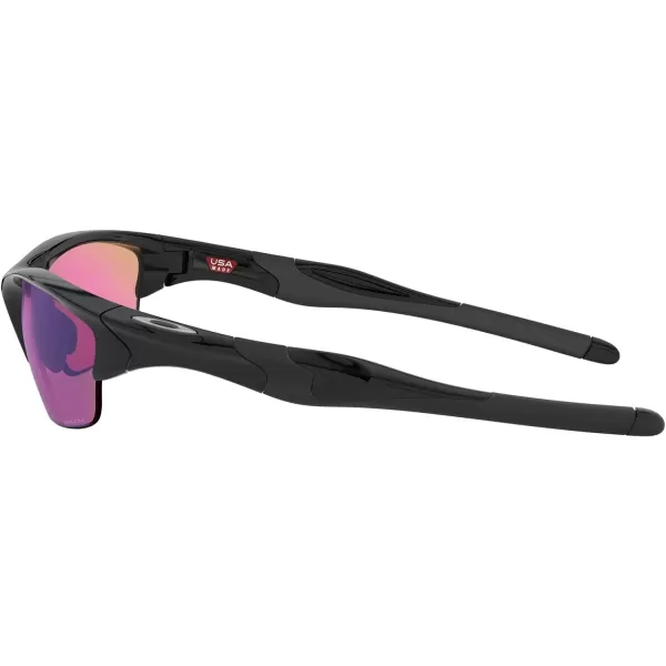 imageOakley Mens Oo9153 Half Jacket 20 Low Bridge Fit Rectangular SunglassesPolished BlackPrizm Golf