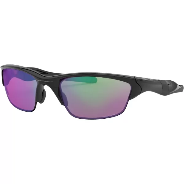 imageOakley Mens Oo9153 Half Jacket 20 Low Bridge Fit Rectangular SunglassesPolished BlackPrizm Golf