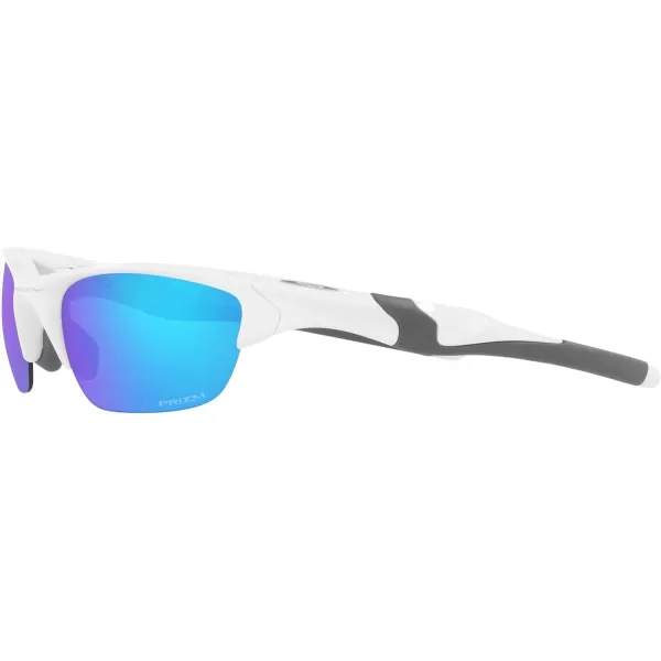 imageOakley Mens Oo9153 Half Jacket 20 Low Bridge Fit Rectangular SunglassesWhitePrizm Sapphire