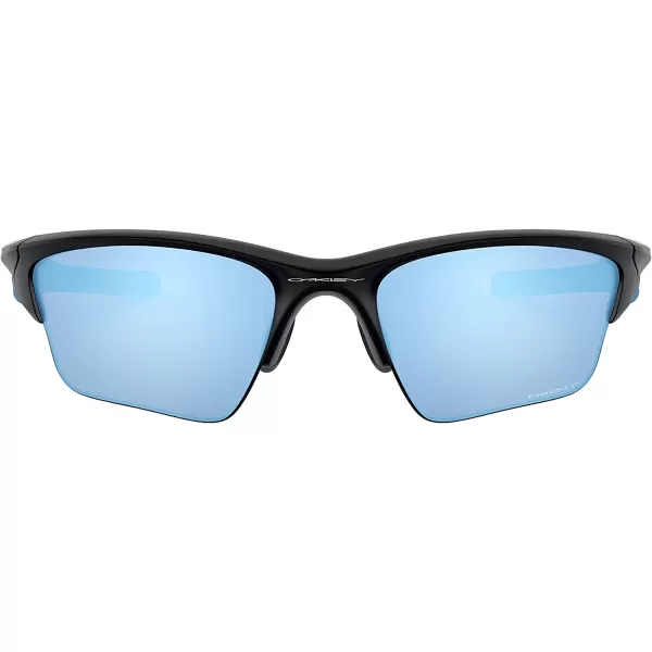 imageOakley Mens Oo9154 Half Jacket 20 XL Rectangular SunglassesMatte BlackPrizm Deep Water Polarized