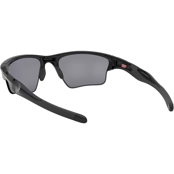imageOakley Mens Oo9154 Half Jacket 20 XL Rectangular SunglassesPolished BlackBlack Iridium