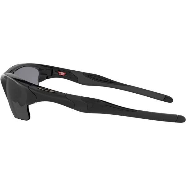 imageOakley Mens Oo9154 Half Jacket 20 XL Rectangular SunglassesPolished BlackBlack Iridium