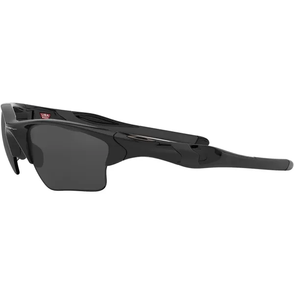 imageOakley Mens Oo9154 Half Jacket 20 XL Rectangular SunglassesPolished BlackBlack Iridium