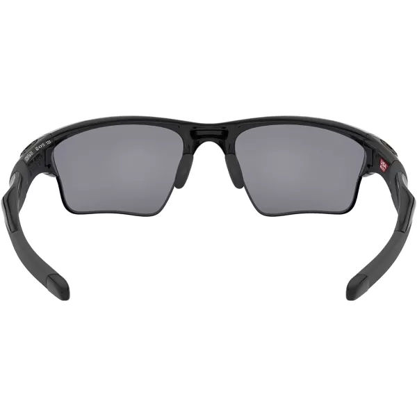 imageOakley Mens Oo9154 Half Jacket 20 XL Rectangular SunglassesPolished BlackBlack Iridium