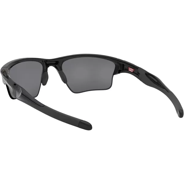 imageOakley Mens Oo9154 Half Jacket 20 XL Rectangular SunglassesPolished BlackBlack Iridium Polarized