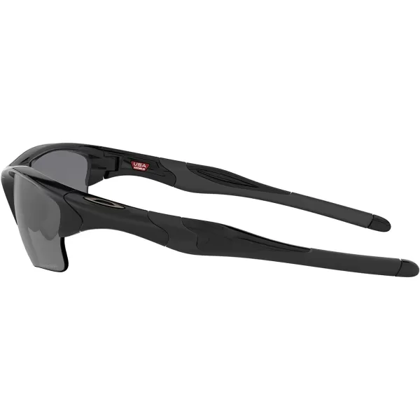 imageOakley Mens Oo9154 Half Jacket 20 XL Rectangular SunglassesPolished BlackBlack Iridium Polarized