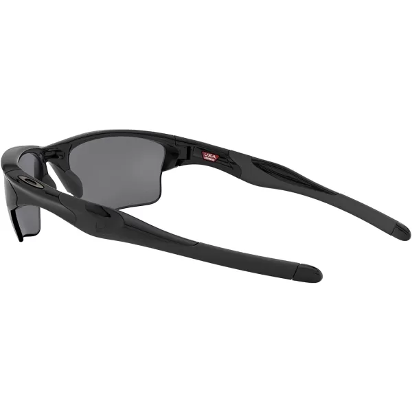 imageOakley Mens Oo9154 Half Jacket 20 XL Rectangular SunglassesPolished BlackBlack Iridium Polarized