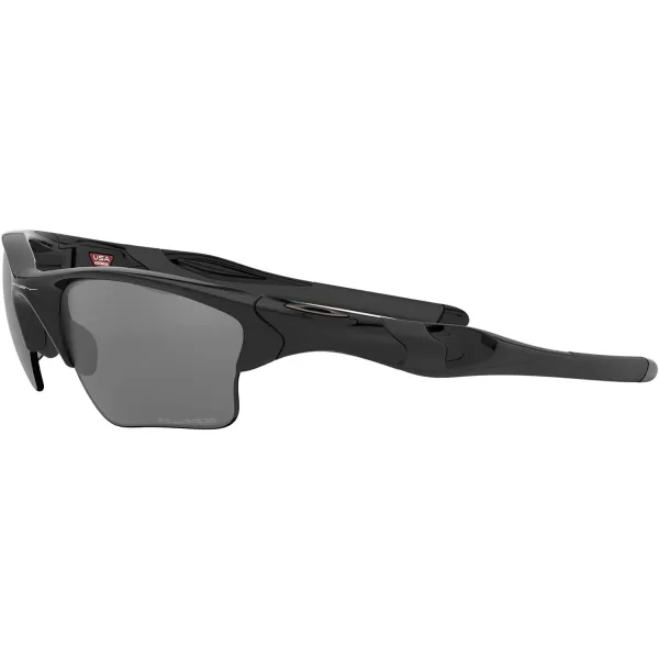 imageOakley Mens Oo9154 Half Jacket 20 XL Rectangular SunglassesPolished BlackBlack Iridium Polarized