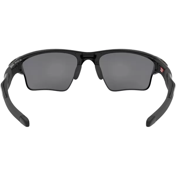 imageOakley Mens Oo9154 Half Jacket 20 XL Rectangular SunglassesPolished BlackBlack Iridium Polarized