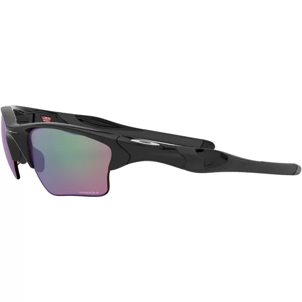 imageOakley Mens Oo9154 Half Jacket 20 XL Rectangular SunglassesPolished BlackPrizm Golf
