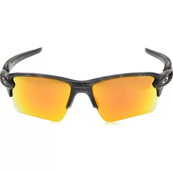 imageOakley Mens Oo9188 Flak 20 XL Rectangular SunglassesMatte Black CamoPrizm Ruby