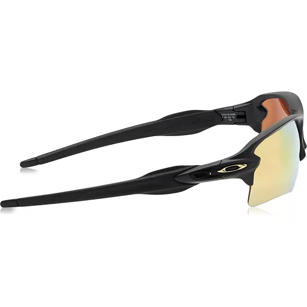 imageOakley Mens Oo9188 Flak 20 XL Rectangular SunglassesMatte BlackPrizm Rose Gold Polarized