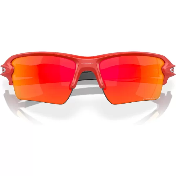imageOakley Mens Oo9188 Flak 20 XL Rectangular SunglassesMatte RedlinePrizm Ruby