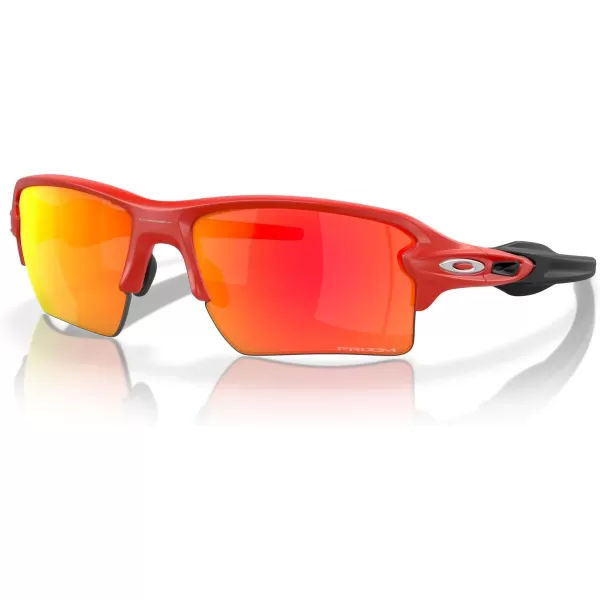 imageOakley Mens Oo9188 Flak 20 XL Rectangular SunglassesMatte RedlinePrizm Ruby
