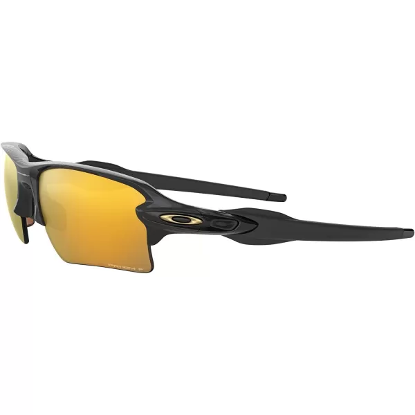 imageOakley Mens Oo9188 Flak 20 XL Rectangular SunglassesPolished BlackPrizm 24k Polarized