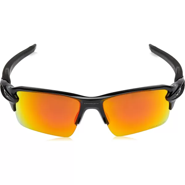 imageOakley Mens Oo9188 Flak 20 XL Rectangular SunglassesPolished BlackPrizm Ruby Polarized