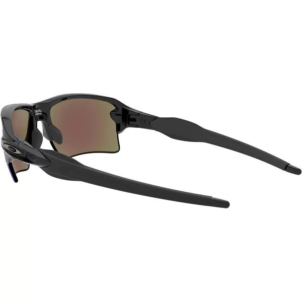 imageOakley Mens Oo9188 Flak 20 XL Rectangular SunglassesPolished BlackPrizm Sapphire Iridium Polarized