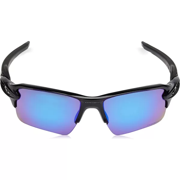 imageOakley Mens Oo9188 Flak 20 XL Rectangular SunglassesPolished BlackPrizm Sapphire Iridium Polarized