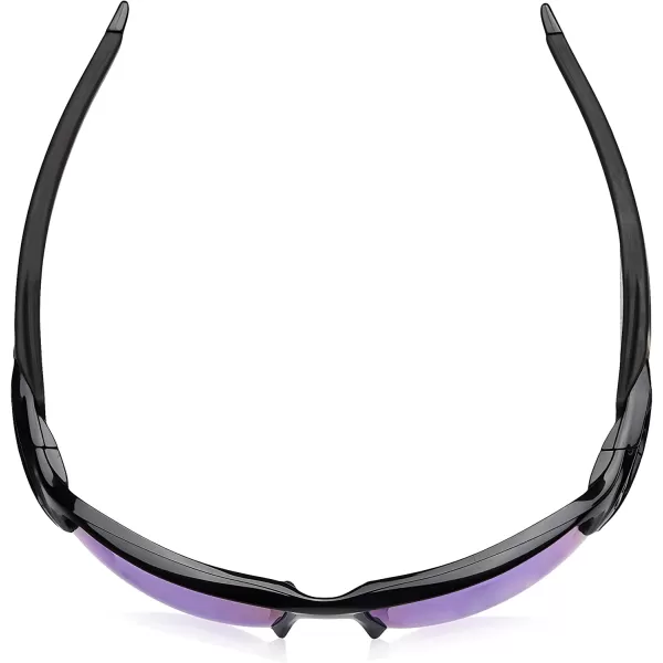 imageOakley Mens Oo9188 Flak 20 XL Rectangular SunglassesPolished BlackPrizm Sapphire Iridium Polarized