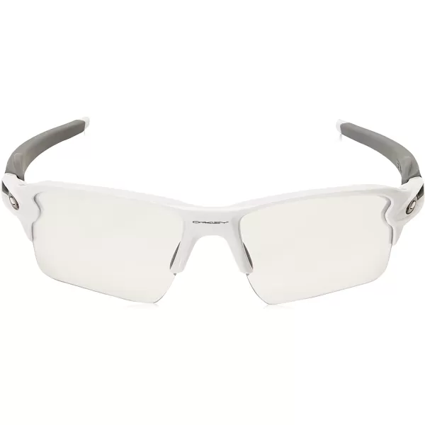 imageOakley Mens Oo9188 Flak 20 XL Rectangular SunglassesPolished WhiteClear