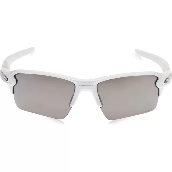 imageOakley Mens Oo9188 Flak 20 XL Rectangular SunglassesPolished WhitePrizm Black Polarized