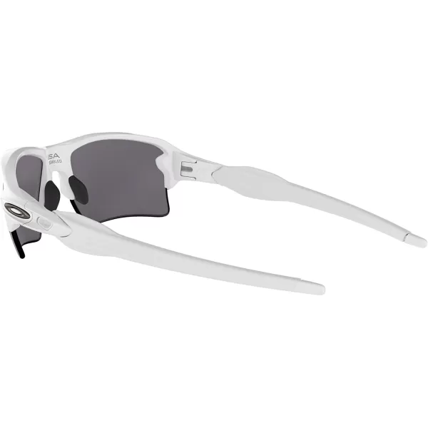 imageOakley Mens Oo9188 Flak 20 XL Rectangular SunglassesPolished WhitePrizm Black Polarized