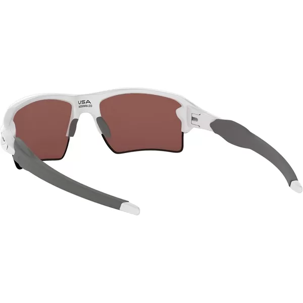 imageOakley Mens Oo9188 Flak 20 XL Rectangular SunglassesPolished WhitePrizm Deep H2o Polarized