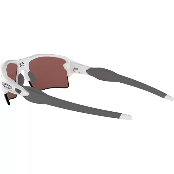 imageOakley Mens Oo9188 Flak 20 XL Rectangular SunglassesPolished WhitePrizm Deep H2o Polarized
