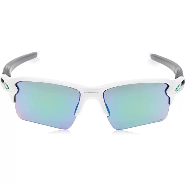 imageOakley Mens Oo9188 Flak 20 XL Rectangular SunglassesPolished WhitePrizm Jade