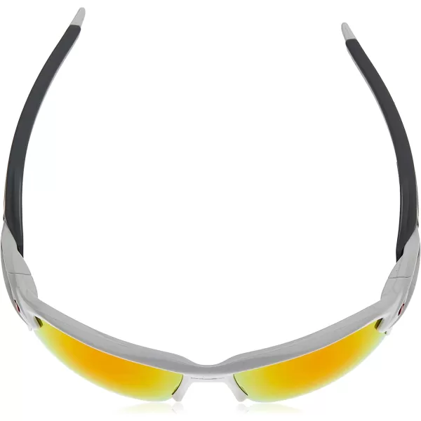 imageOakley Mens Oo9188 Flak 20 XL Rectangular SunglassesPolished WhitePrizm Ruby
