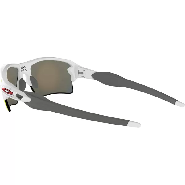 imageOakley Mens Oo9188 Flak 20 XL Rectangular SunglassesPolished WhitePrizm Ruby