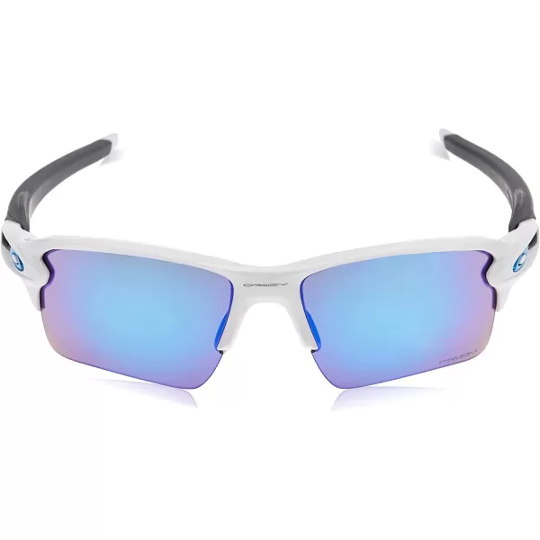 imageOakley Mens Oo9188 Flak 20 XL Rectangular SunglassesPolished WhitePrizm Sapphire