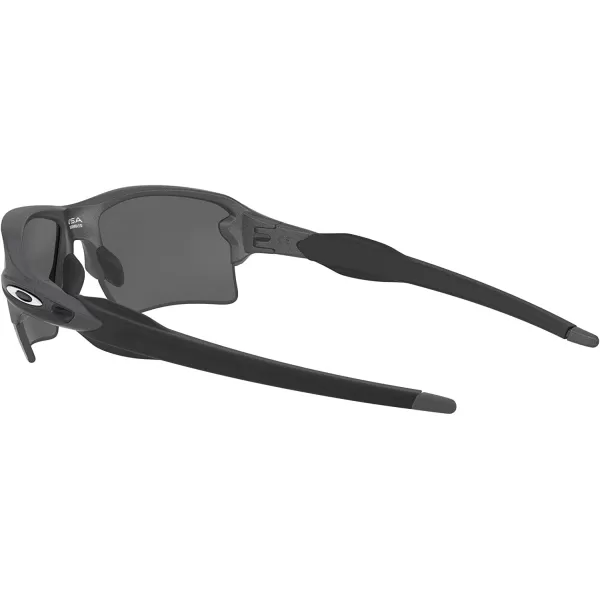 imageOakley Mens Oo9188 Flak 20 XL Rectangular SunglassesSteelPrizm Black Polarized