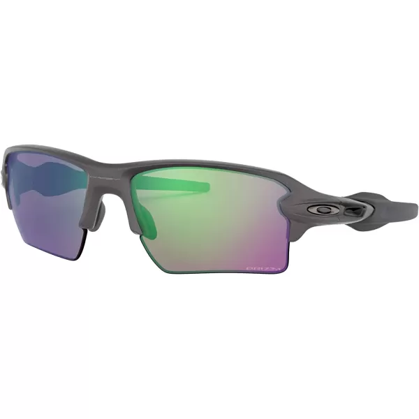 imageOakley Mens Oo9188 Flak 20 XL Rectangular SunglassesSteelPrizm Road Jade