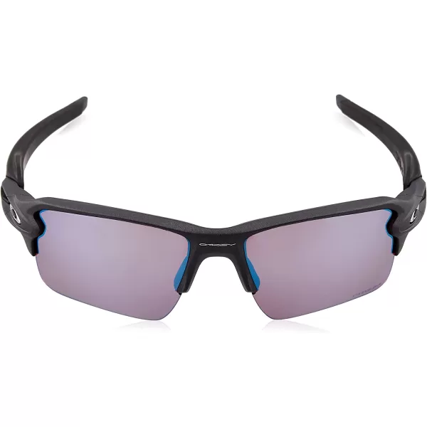 imageOakley Mens Oo9188 Flak 20 XL Rectangular SunglassesSteelPrizm Snow Sapphire
