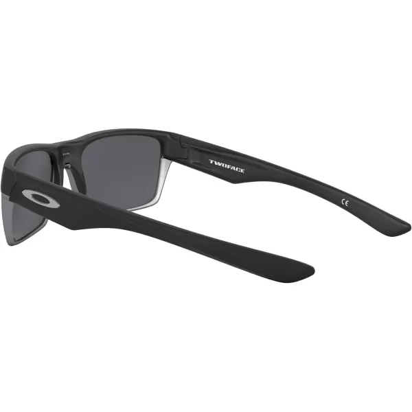 imageOakley Mens Oo9189 Twoface Square SunglassesMatte Black on SilverPrizm Black Polarized