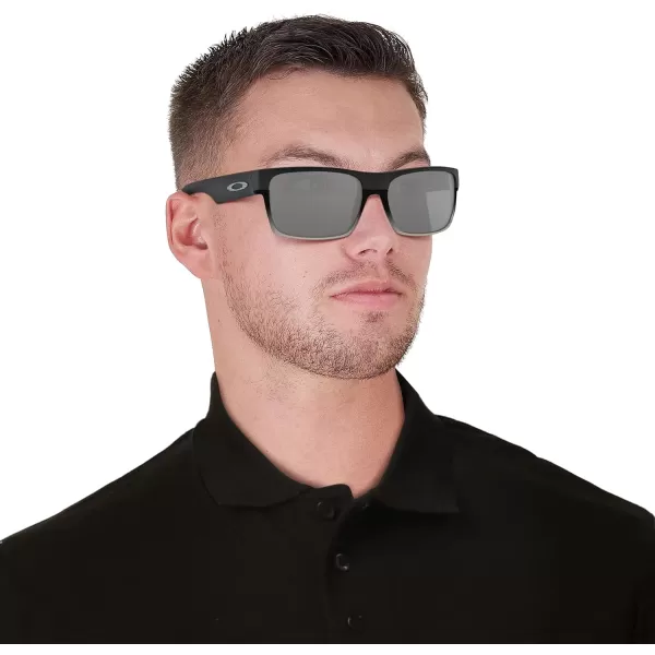 imageOakley Mens Oo9189 Twoface Square SunglassesMatte BlackChrome Iridium