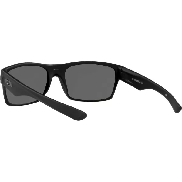 imageOakley Mens Oo9189 Twoface Square SunglassesMatte BlackPrizm Black Polarized