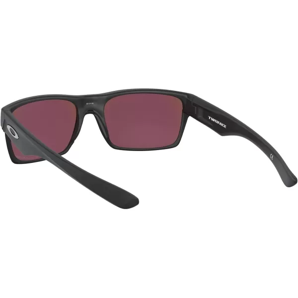 imageOakley Mens Oo9189 Twoface Square SunglassesMatte BlackSapphire Iridium Polarized