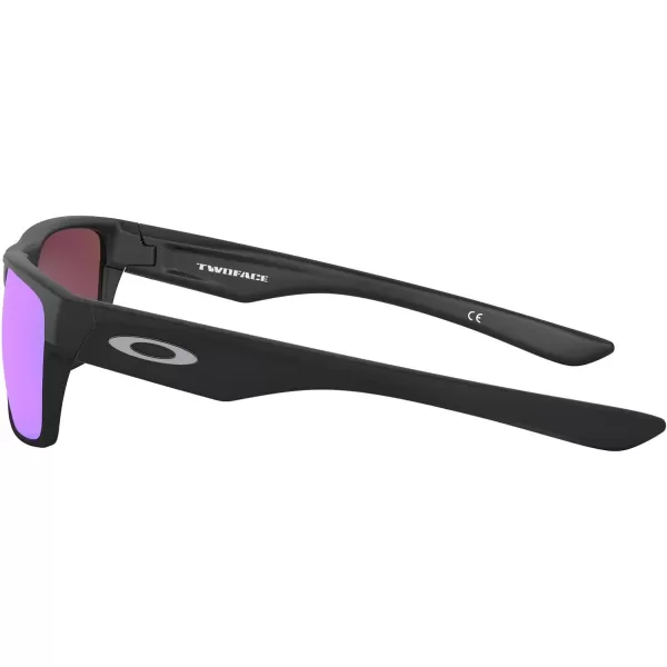 imageOakley Mens Oo9189 Twoface Square SunglassesMatte BlackSapphire Iridium Polarized