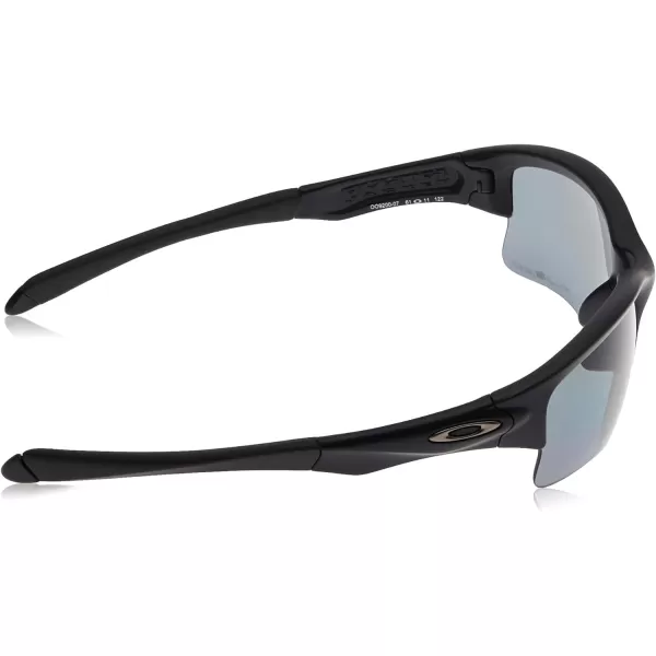 imageOakley Mens Oo9200 Quarter Jacket Rectangular SunglassesMatte BlackGrey Polarized