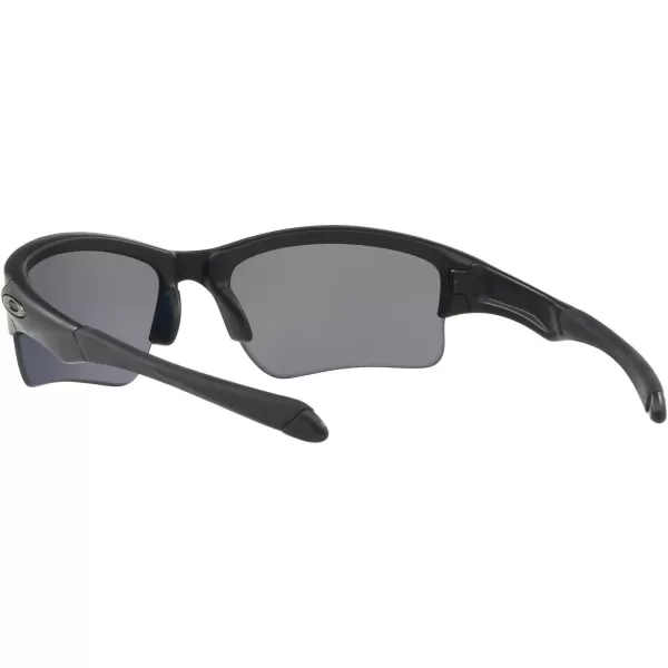 imageOakley Mens Oo9200 Quarter Jacket Rectangular SunglassesMatte BlackGrey Polarized
