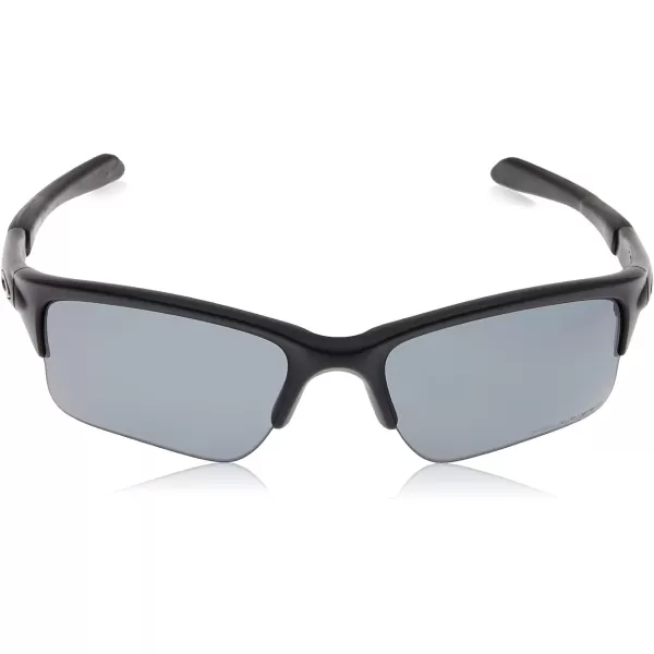 imageOakley Mens Oo9200 Quarter Jacket Rectangular SunglassesMatte BlackGrey Polarized