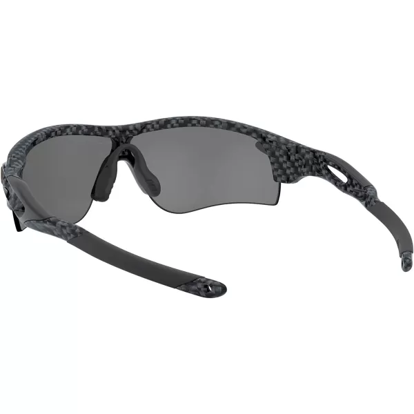 imageOakley Mens Oo9206 Radarlock Path Low Bridge Fit Rectangular SunglassesCarbon FiberPrizm Black